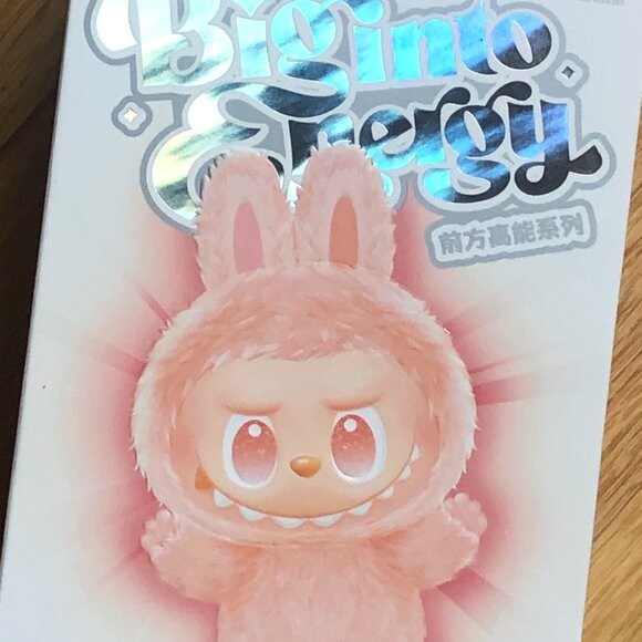 Handmade Labubu Lafufu Pink Red Plush Doll Keychain Accessory - Picture 5 of 6